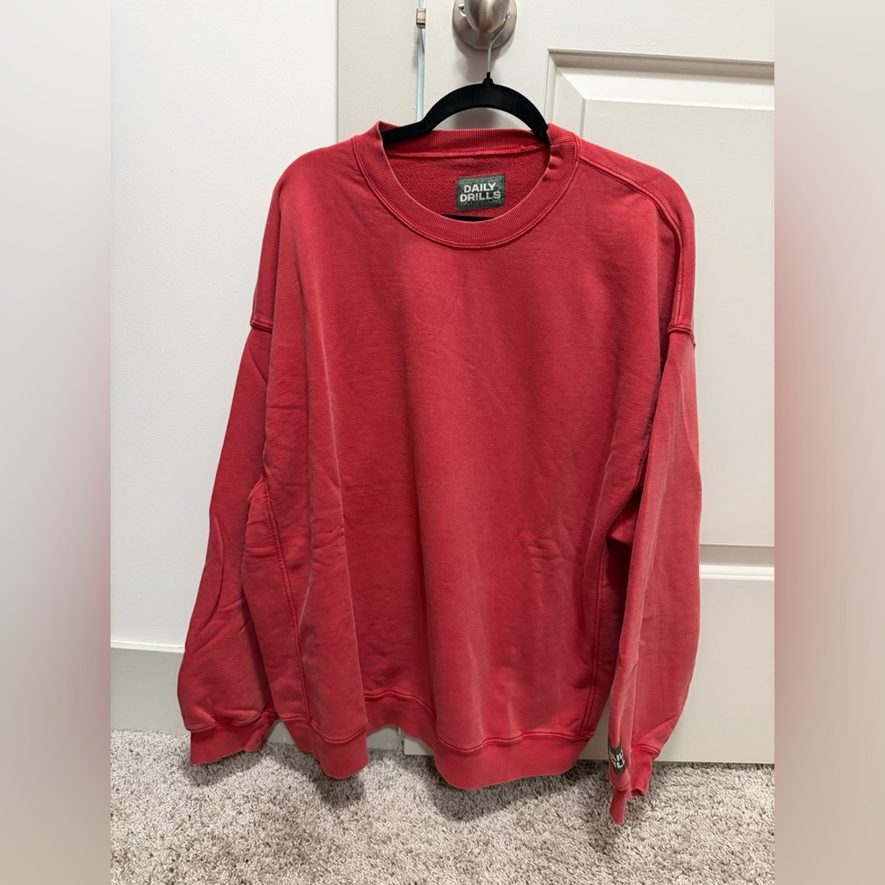 Daily Drills XSmall/Small Red Austin Pop Up Limited Edition Sweatshirt. ❤️⚡️